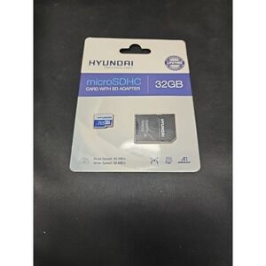 HYUNDAI Technology 32GB microSDHC Card with SD Adapter - Brand New